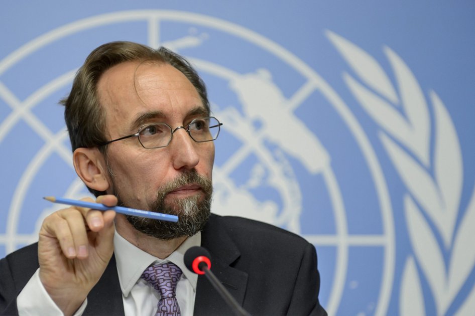 El alto comisionado de la ONU para los derechos humanos, Zeid Ra'ad Al Husein.