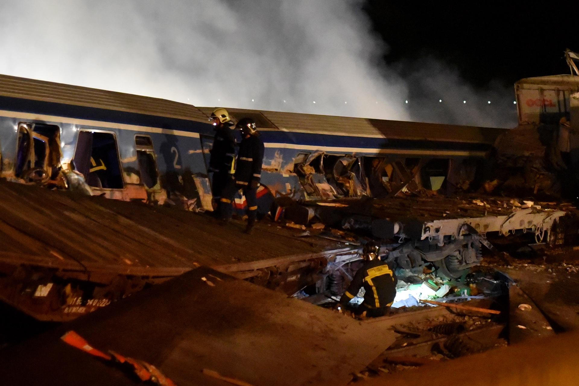 Grecia: accidente ferroviario deja un balance de al menos 26 muertos y 85 heridos