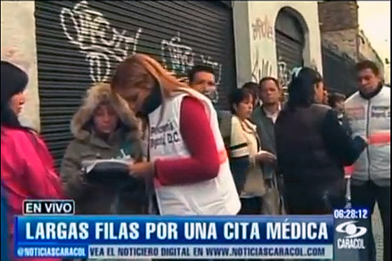 Sigue la odisea de usuarios de una EPS en Bogotá