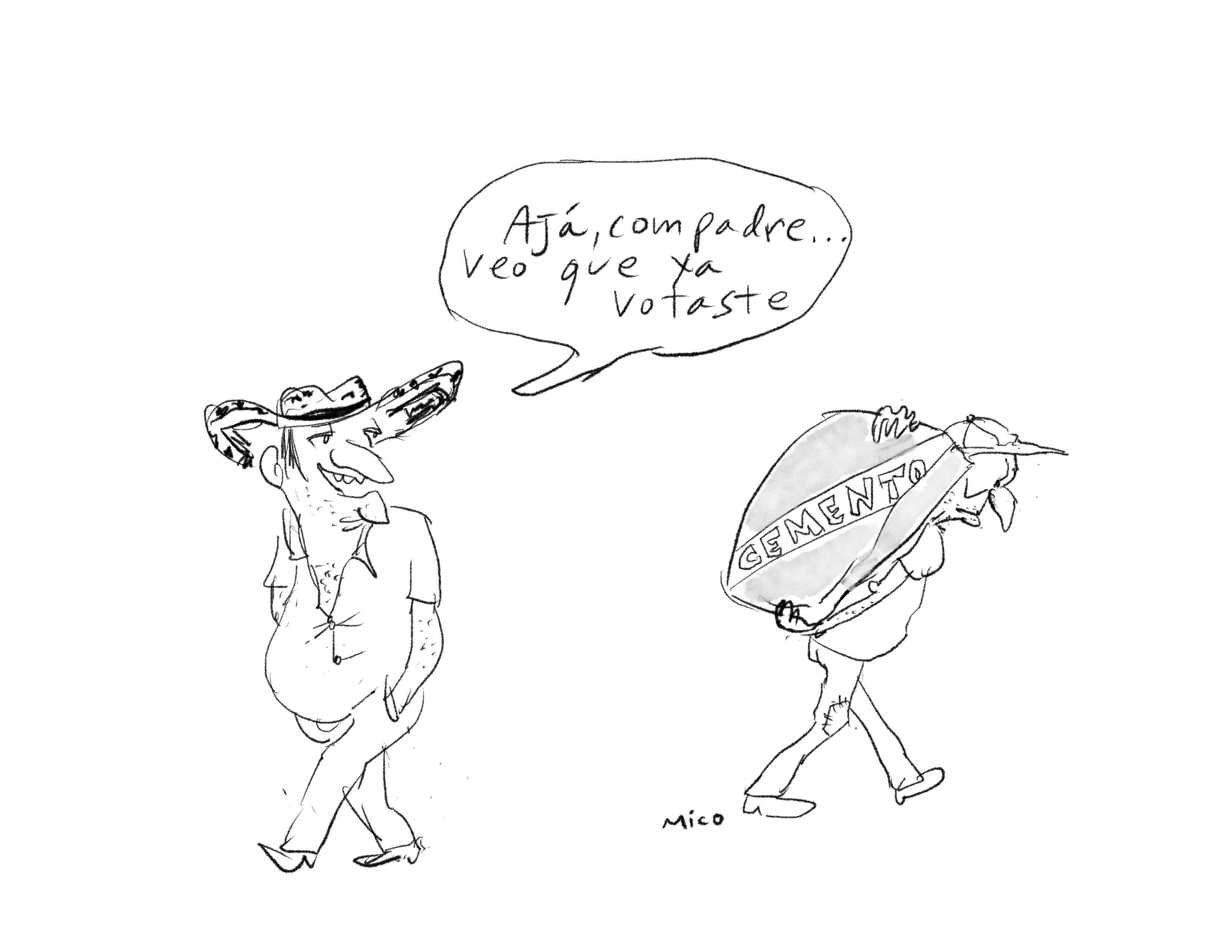 Ajá, compadre, veo que ya votaste