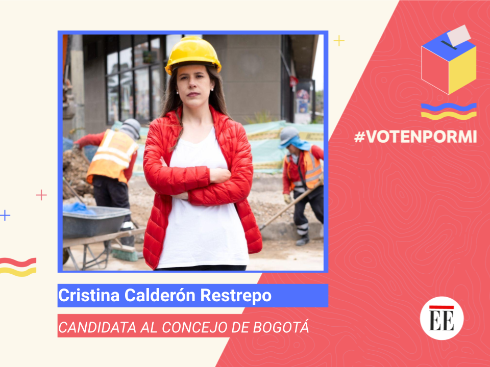 Cristina Calderón trabajará para que las obras en Bogotá sean eficientes #Votenpormí