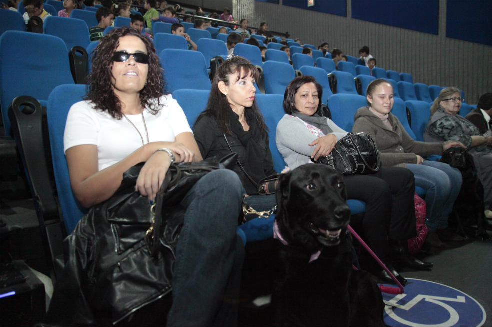 Este sábado habrá cine para ciegos, en cuatro ciudades del país
