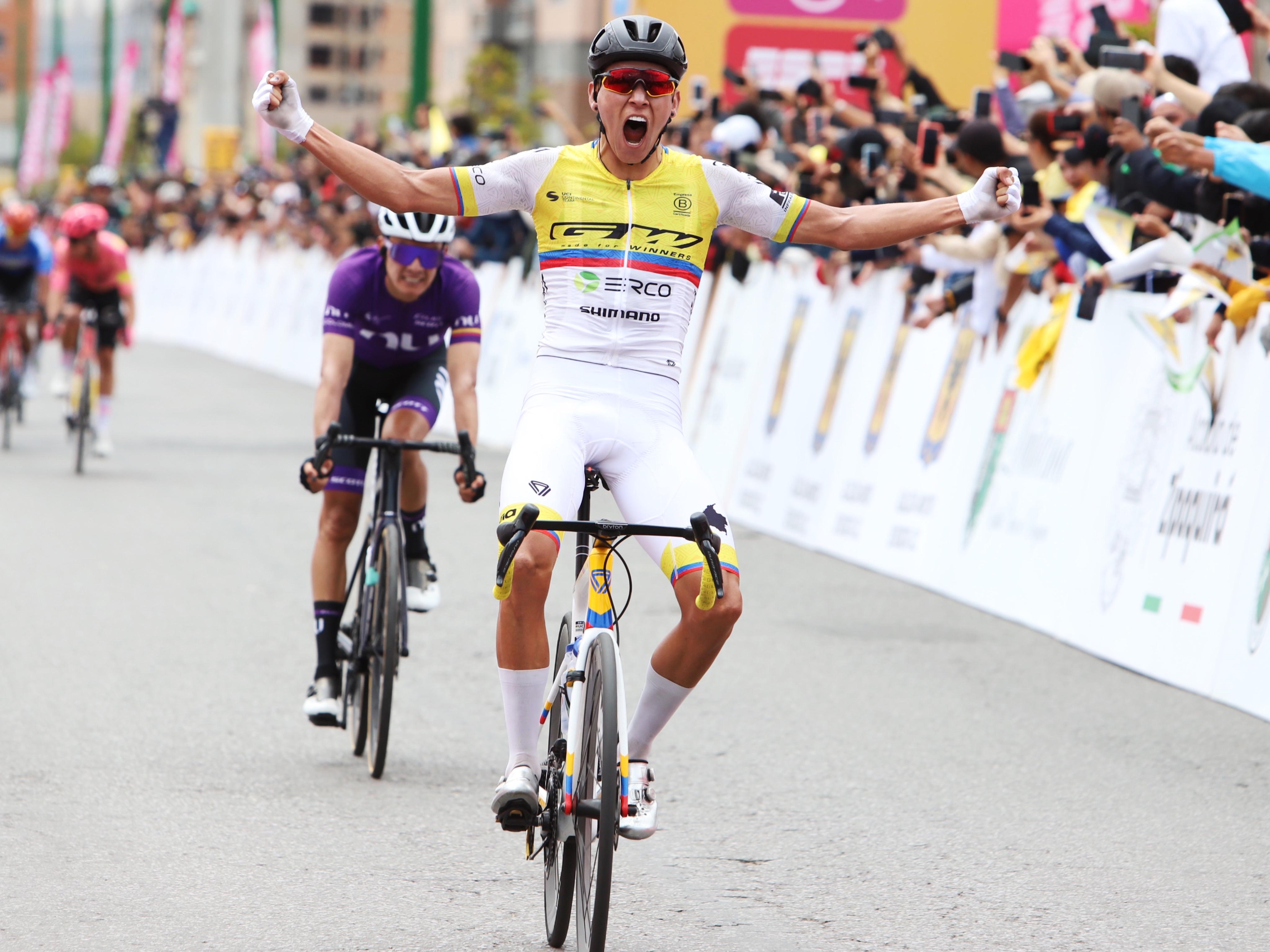 Alejandro Osorio, ganador de la tercera etapa del Tour Colombia 2.1 2024