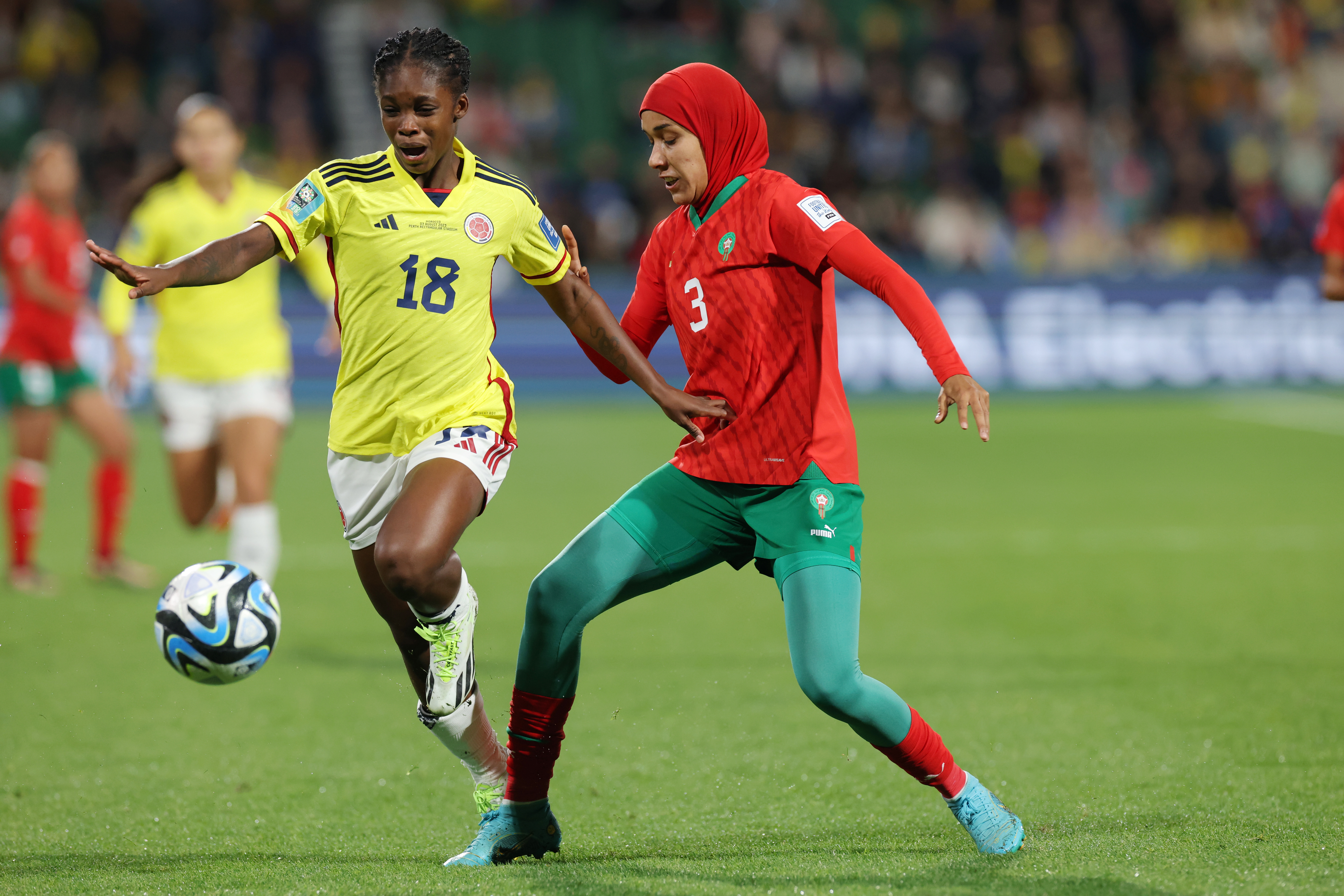 El fuerte pisotón que sufrió Linda Caicedo en el partido Colombia vs. Marruecos