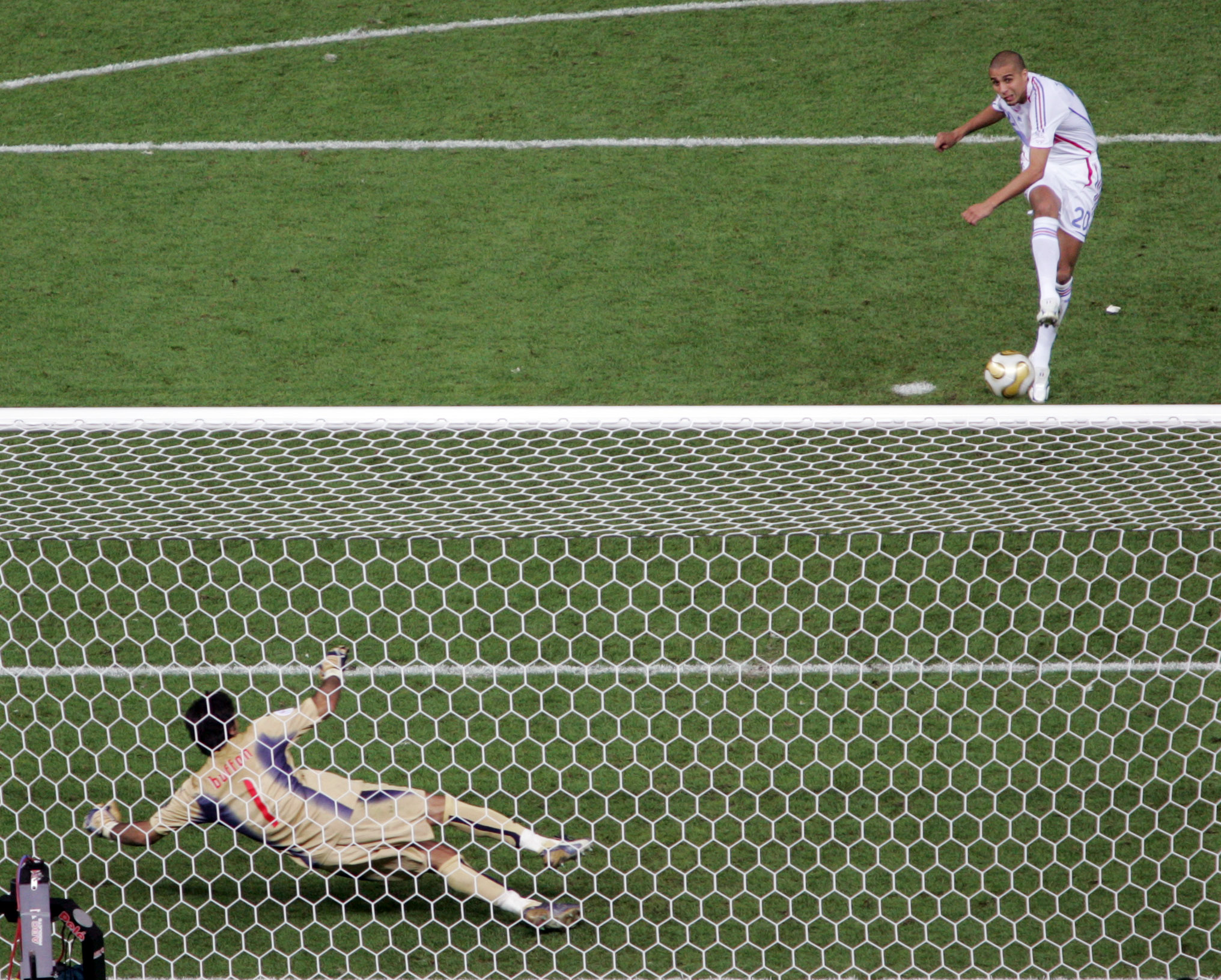 David Trezeguet en la final del Mundial de Alemania 2006