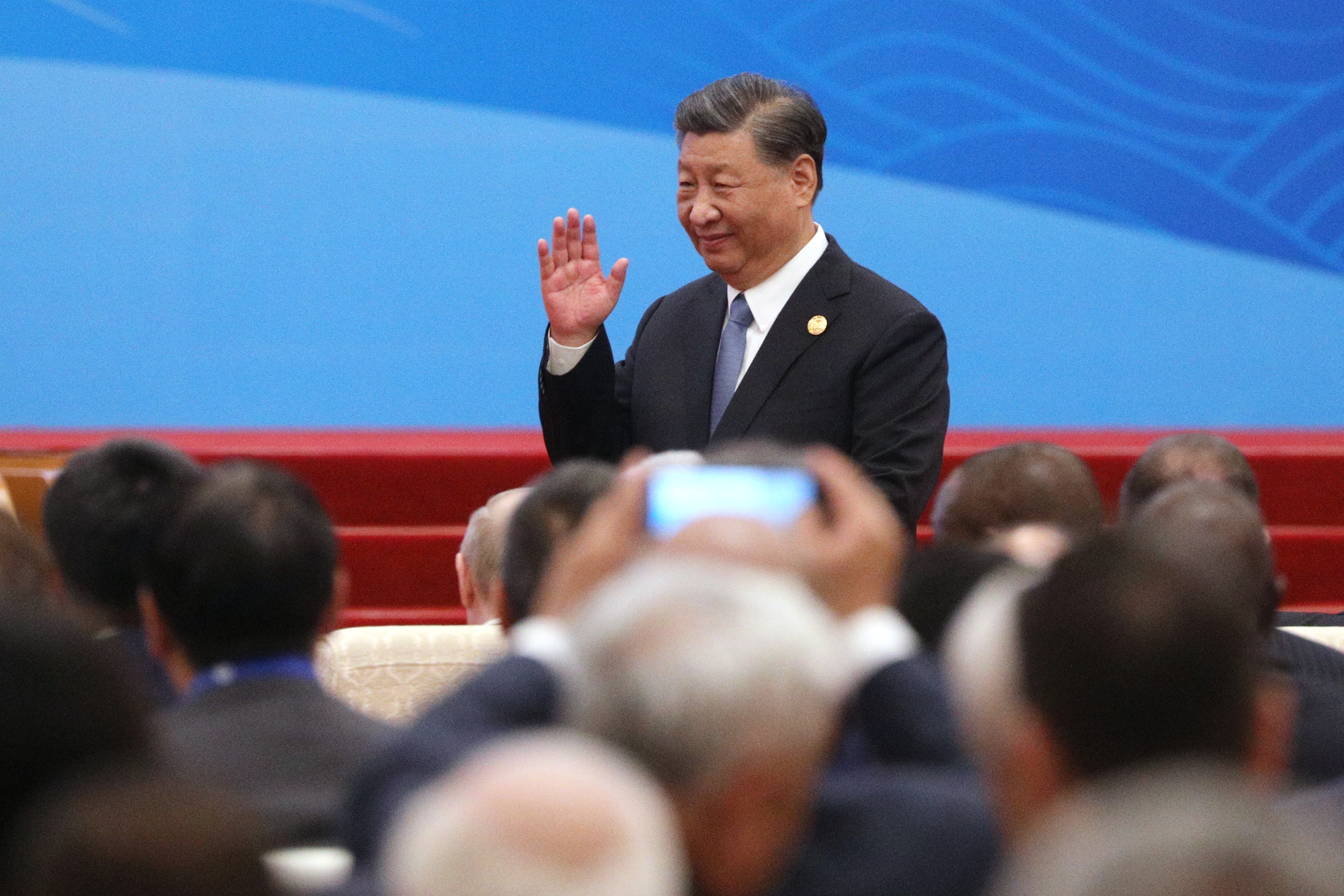 Beijing (China), 17/10/2023.- Chinese President Xi Jinping attends the opening ceremony of the 3rd Belt and Road Forum for International Cooperation, at the Great Hall of the People in Beijing, China, 18 October 2023. EFE/EPA/ANDREY GORDEEV/SPUTNIK/KREMLIN POOL MANDATORY CREDIT