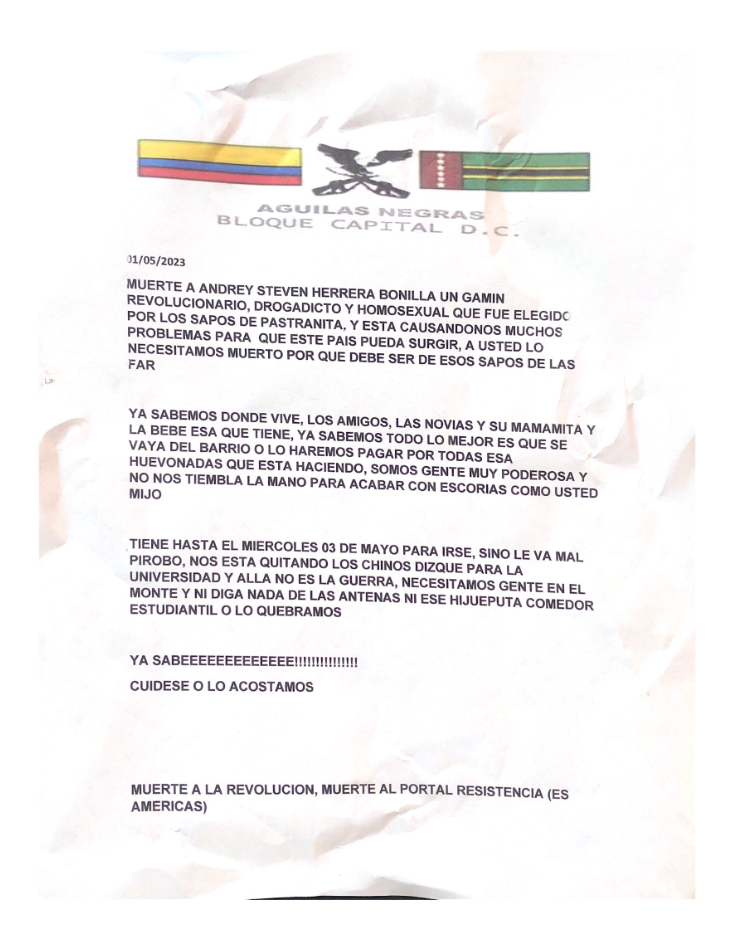Evidencia publicada en la página del Concejo de Bogotá.