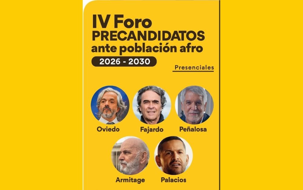 Así será el foro de candidatos presidenciales ante la población afro del país