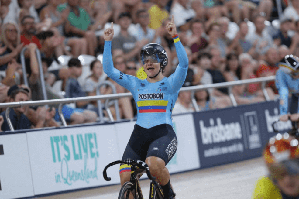 Martha Bayona también triunfó en el keirin en la Copa del Mundo