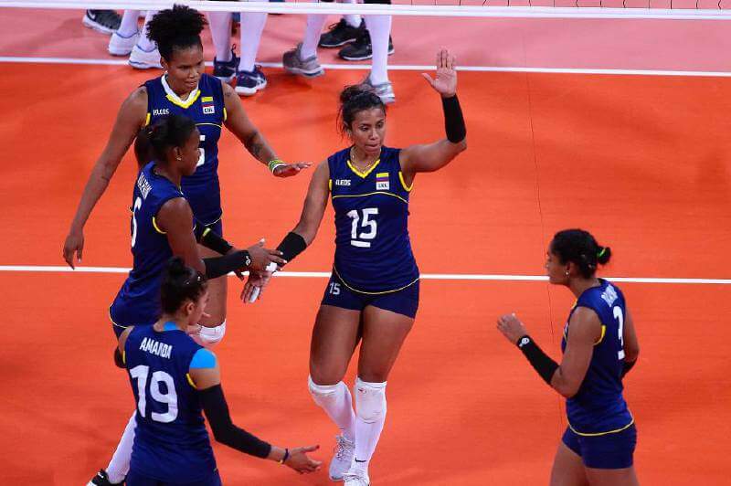 La cartagenera María Alejandra Marín (15) es la capitana de la selección femenina de voleibol. / Comité Olímpico Colombiano