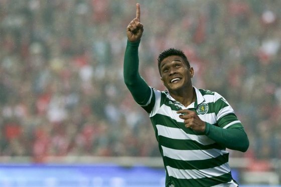 Teófilo Gutiérrez marcó y Sporting es líder provisional en Portugal