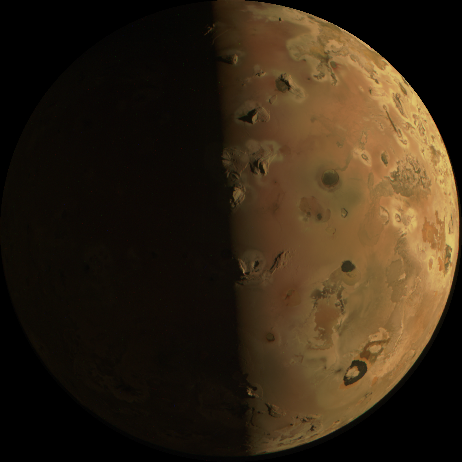Ío, la luna volcánica de Júpiter.