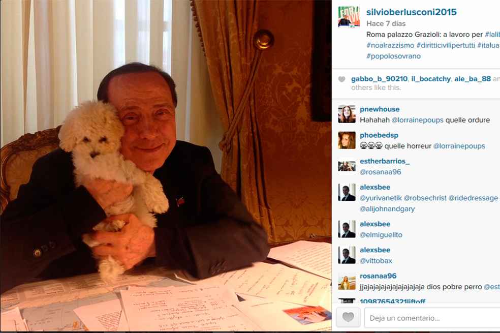 ‘Tutto’ Berlusconi en Instagram