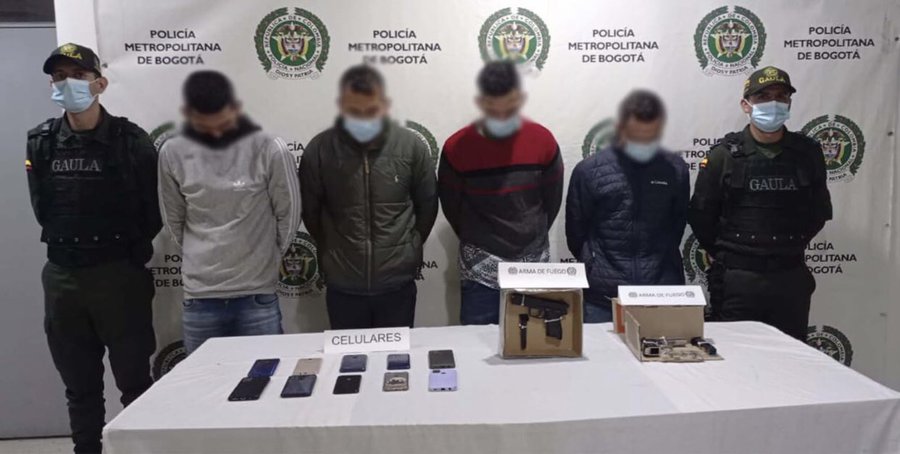 Capturan a integrantes de banda que extorsionaba a comerciantes en Bogotá