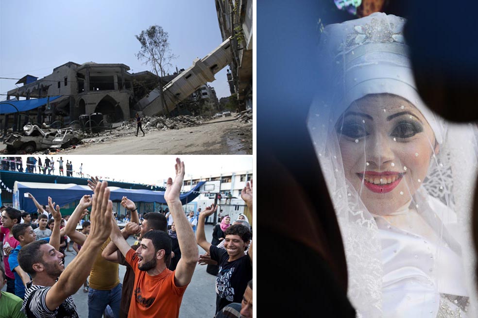 La boda en medio del conflicto en Gaza