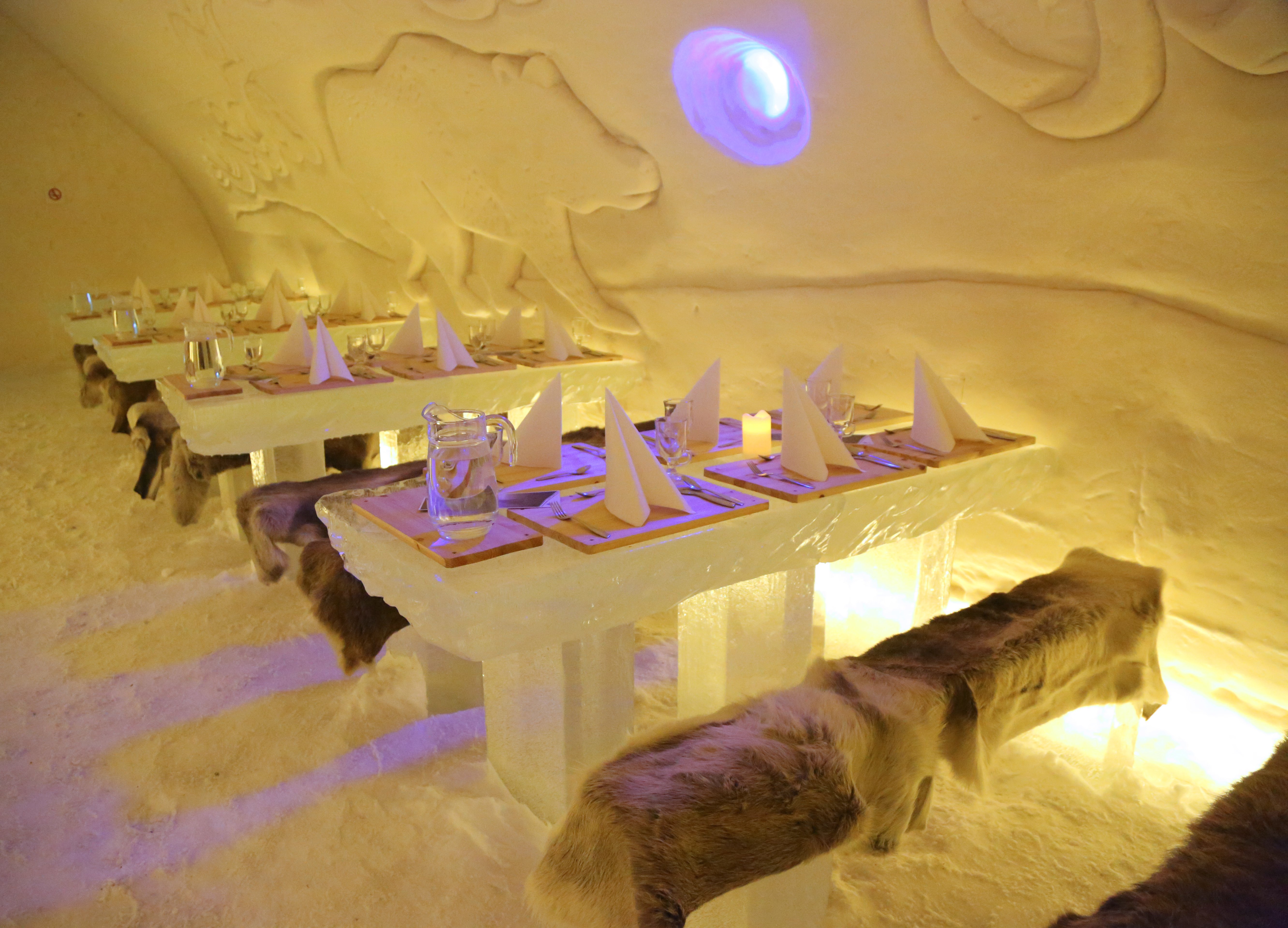 Hotel de hielo en Finlandia.