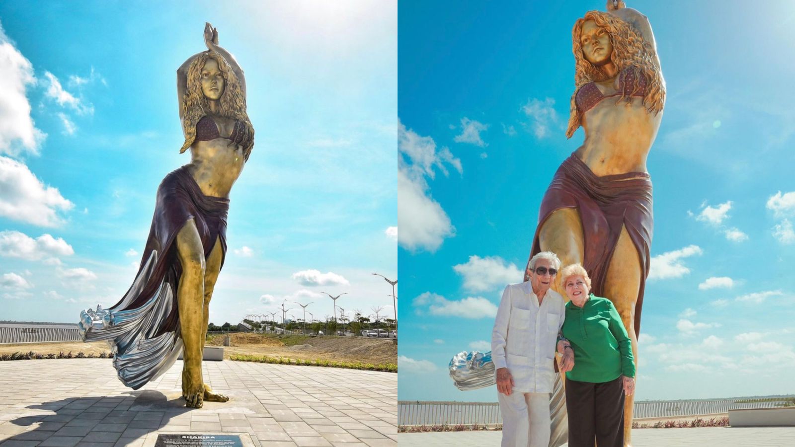 Escultura de Shakira en Barranquilla ha sido develada: “Me hace feliz compartir esto”
