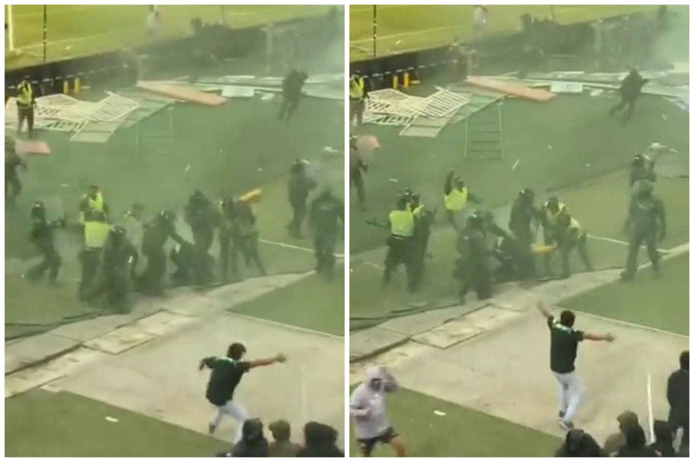 Policía que golpeó con un extintor a un hincha de Nacional será investigado