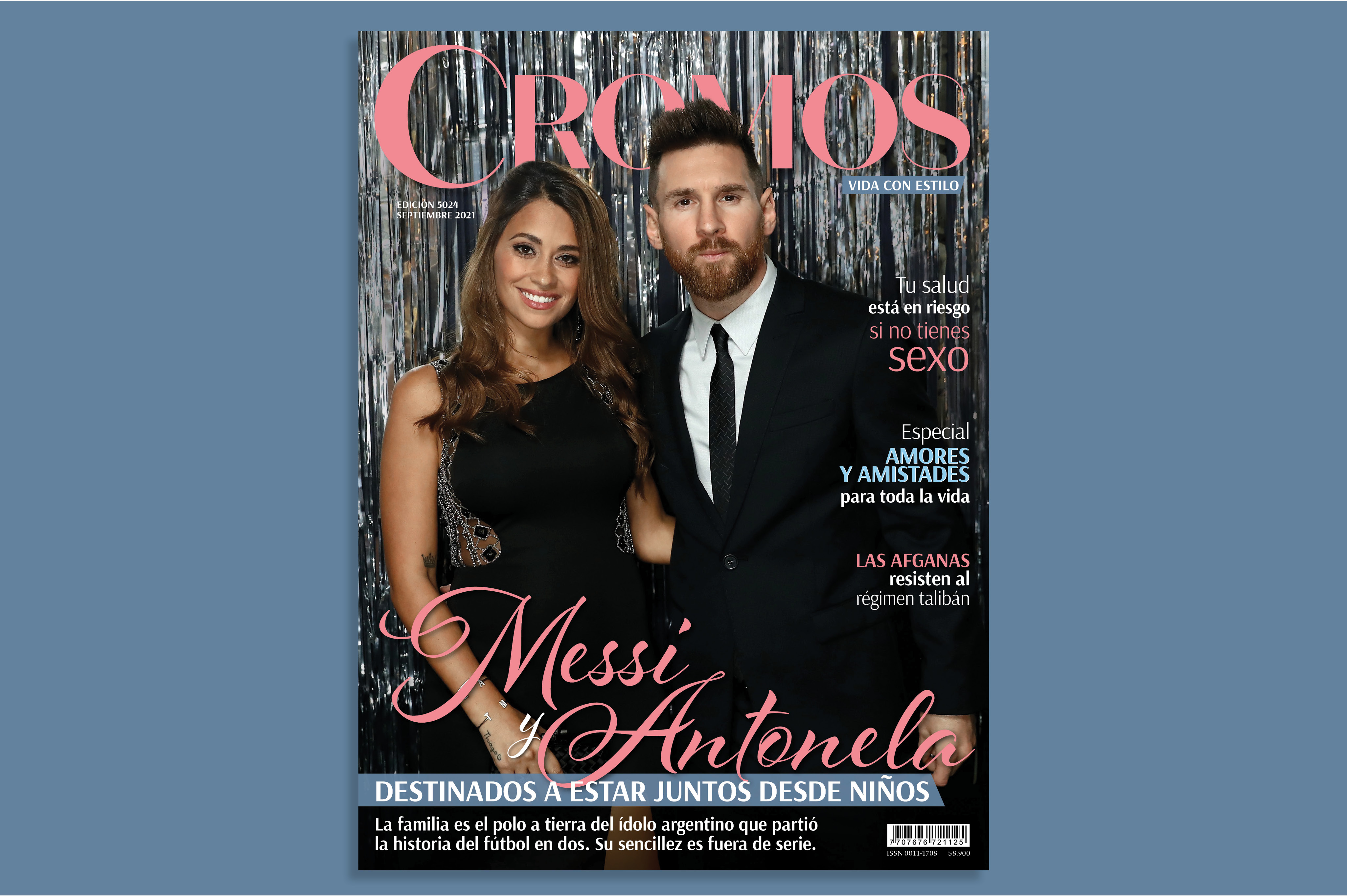 Lionel Messi y Antonela Roccuzzo en la nueva edición de la Revista Cromos