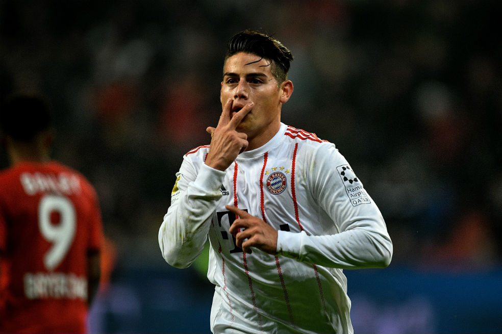 Fuerte altercado entre James y Rudy en entrenamiento del Bayern Múnich
