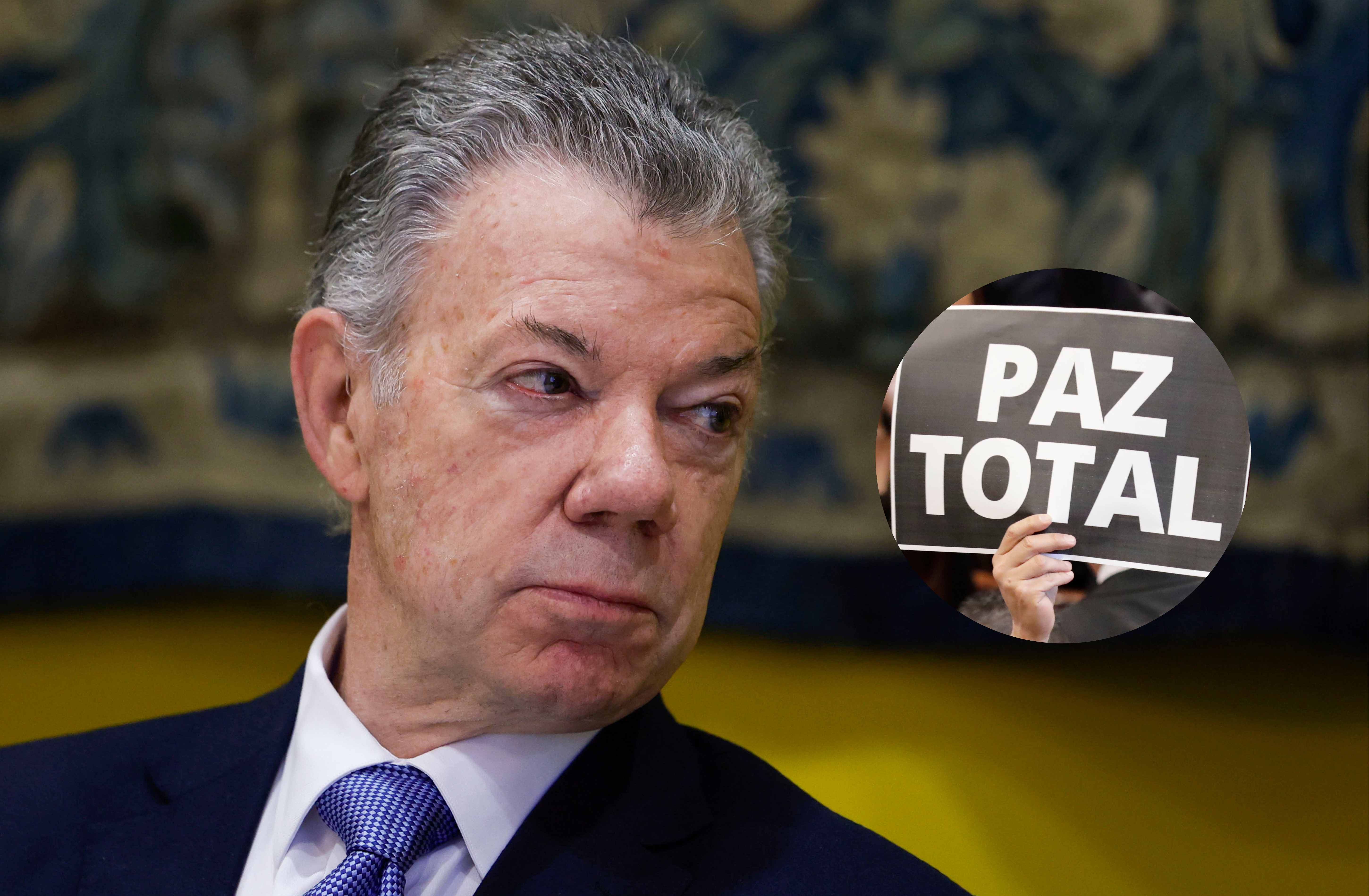 “Espero que el Congreso no vaya a aprobar ese proyecto de ley de paz total”: Santos 
