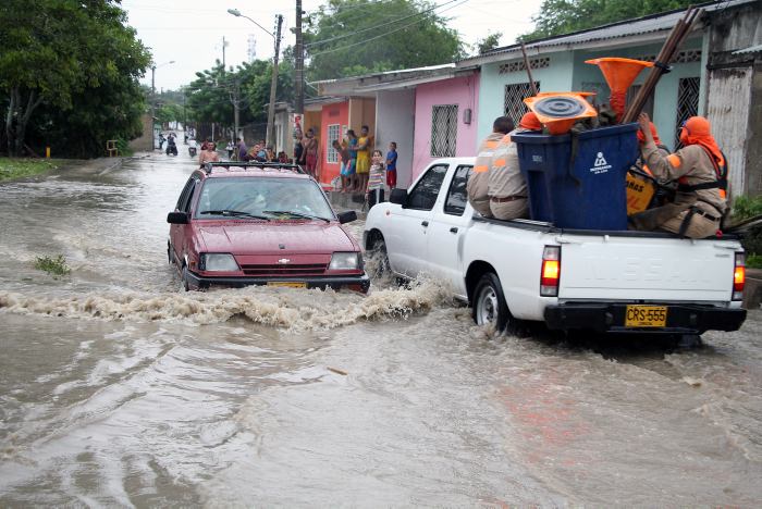 Inundaciones por fuerte aguacero registrado en Sincelejo