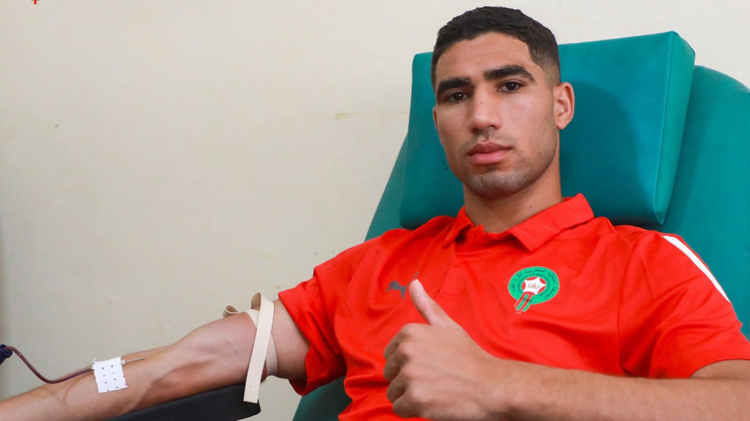 La selección de Marruecos donó sangre para ayudar a las víctimas del terremoto