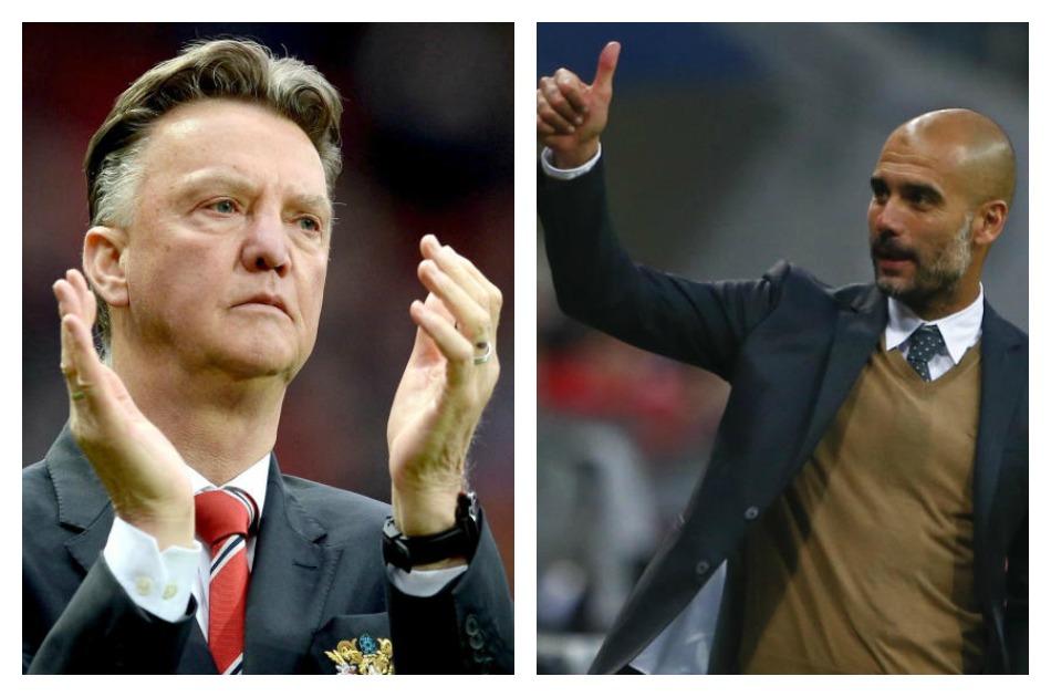 La bienvenida de Van Gaal a Guardiola en la Premier League