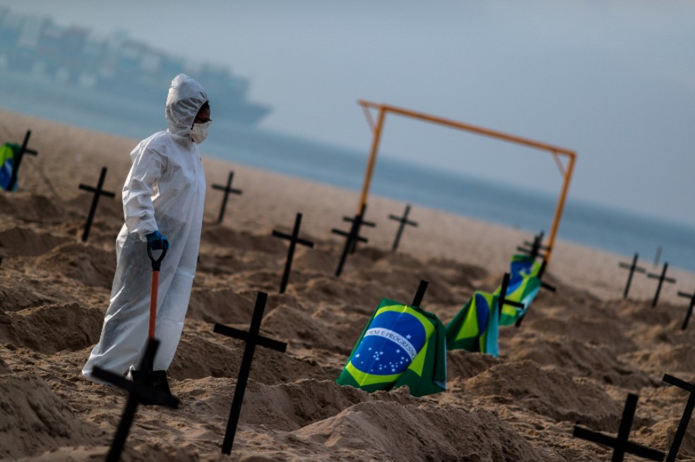 Brasil se convierte en el segundo país con más muertes por coronavirus