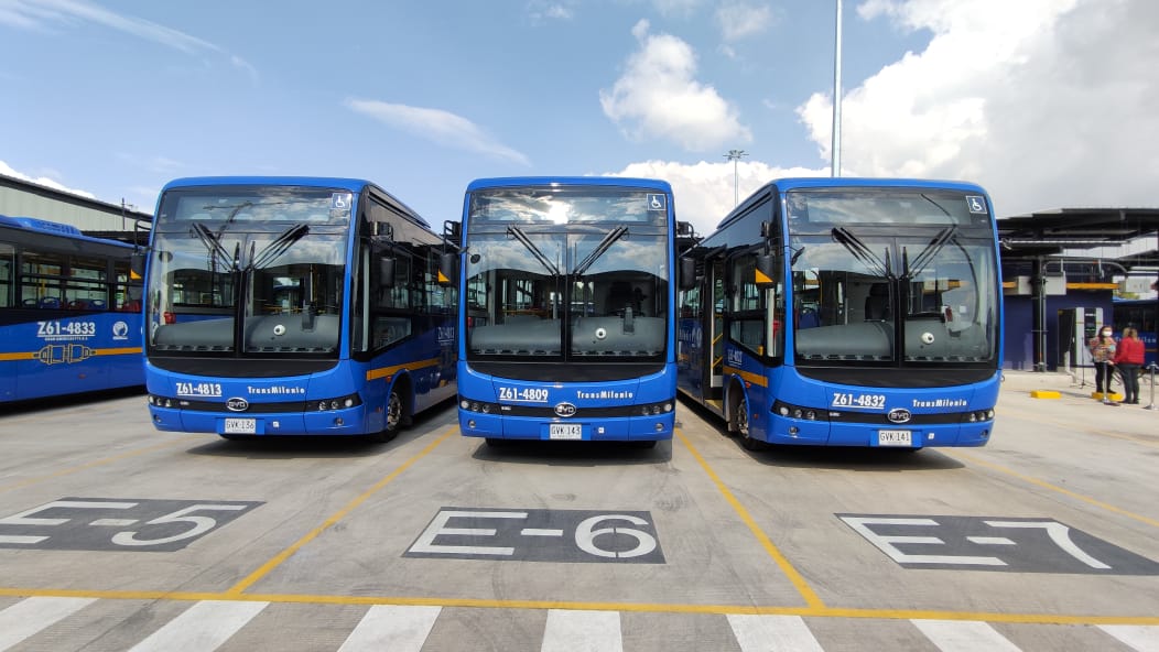 Bogotá ya cuenta con 1.485 buses eléctricos entre su flota de transporte público