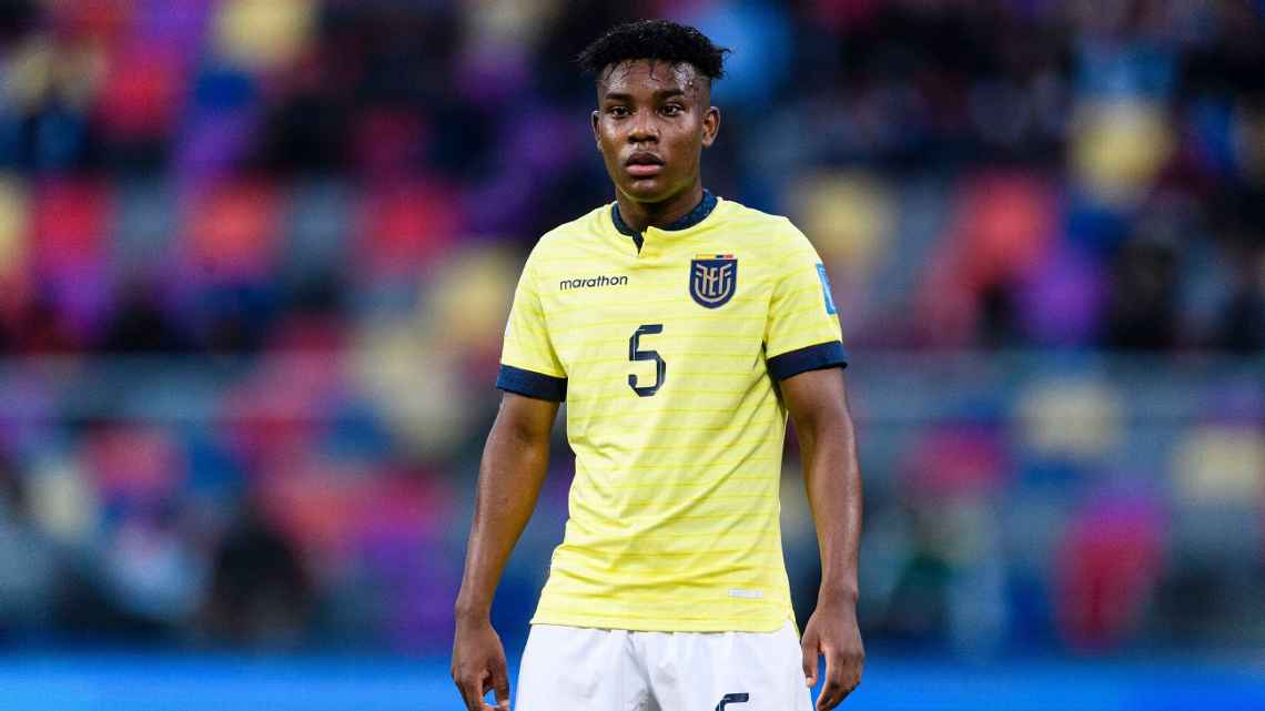 Óscar Zambrano, jugador de Ecuador.