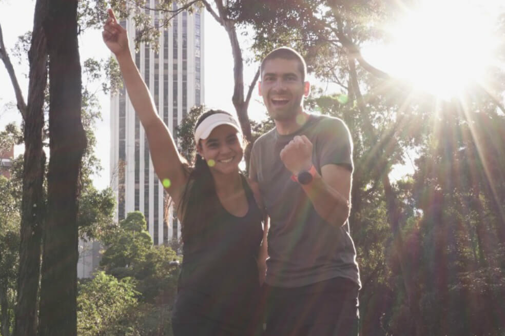 Mauricio Salazar, Catalina Gómez y su reto de los 200 kilómetros corriendo