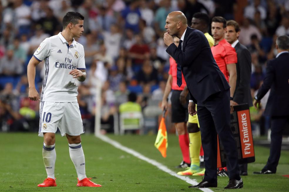 James y Zidane, frente a frente
