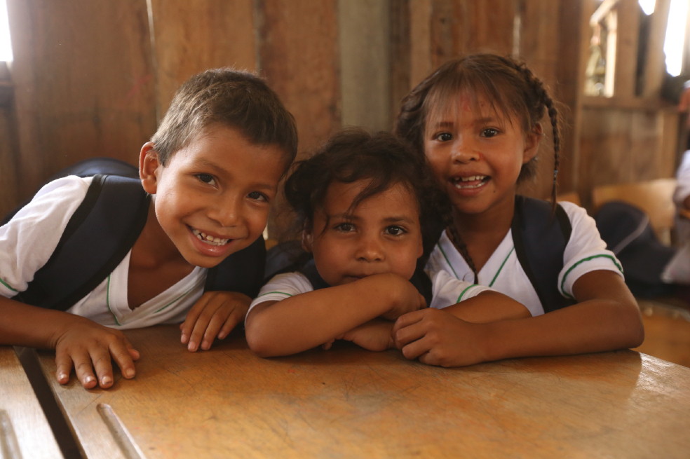 Salen tres niños estudiantes de colegios del Meta.