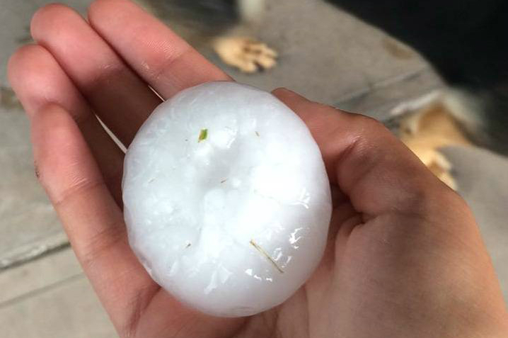 Granizo del tamaño de un huevo cayó en la provincia de Mendoza, Argentina