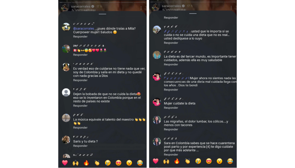 El video de Sara Corrales por el que le piden cuidar su dieta posparto: “La obra continúa”