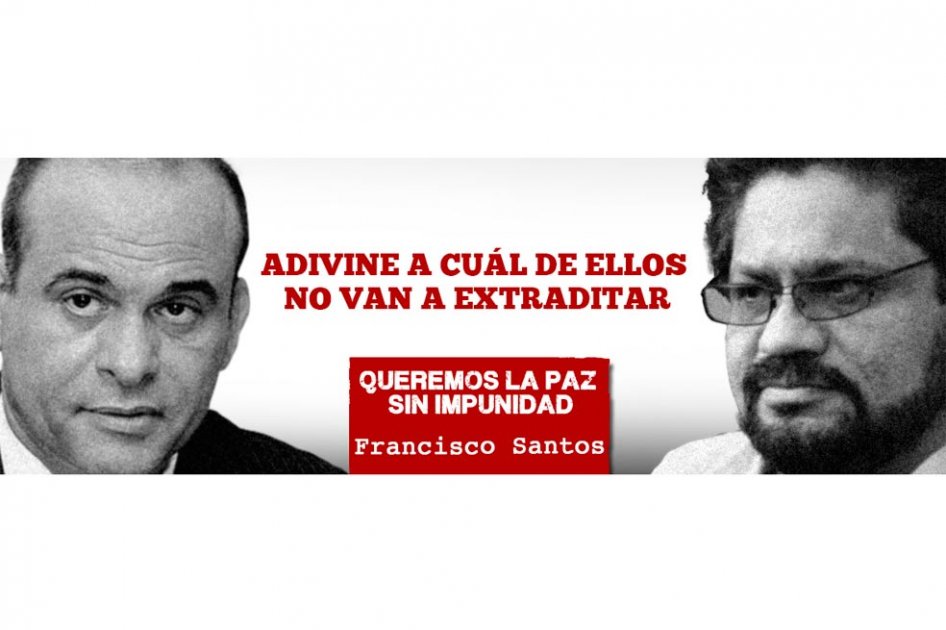 Nueva valla de Francisco Santos cuestiona posible no extradición de Iván Márquez