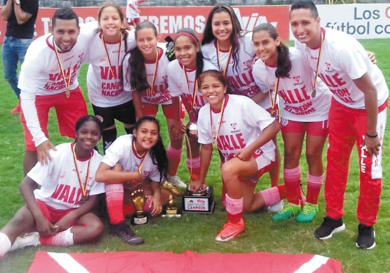 A los 11 años integró Generaciones Palmiranas, su primer equipo de fútbol femenino. Cortesía: Generaciones Palmiranas