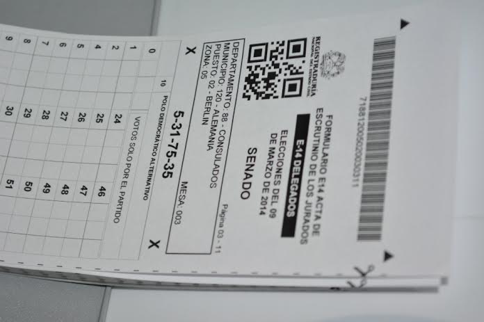 Registraduría anunció cambios en el diseño de los formularios E-14