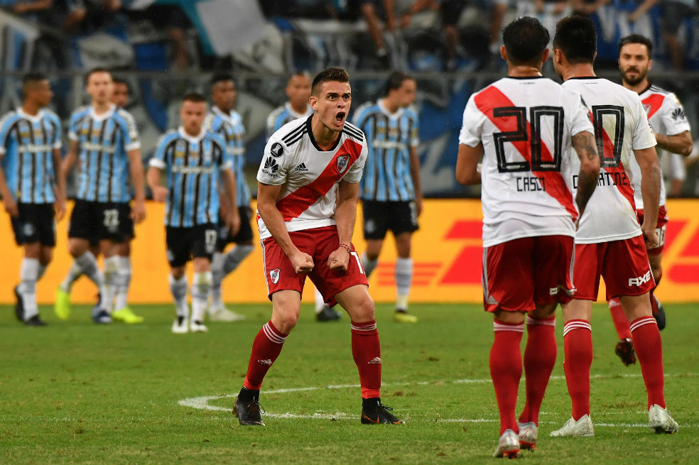 Santos Borré anotó en la épica remontada de River, el primer finalista de la Libertadores