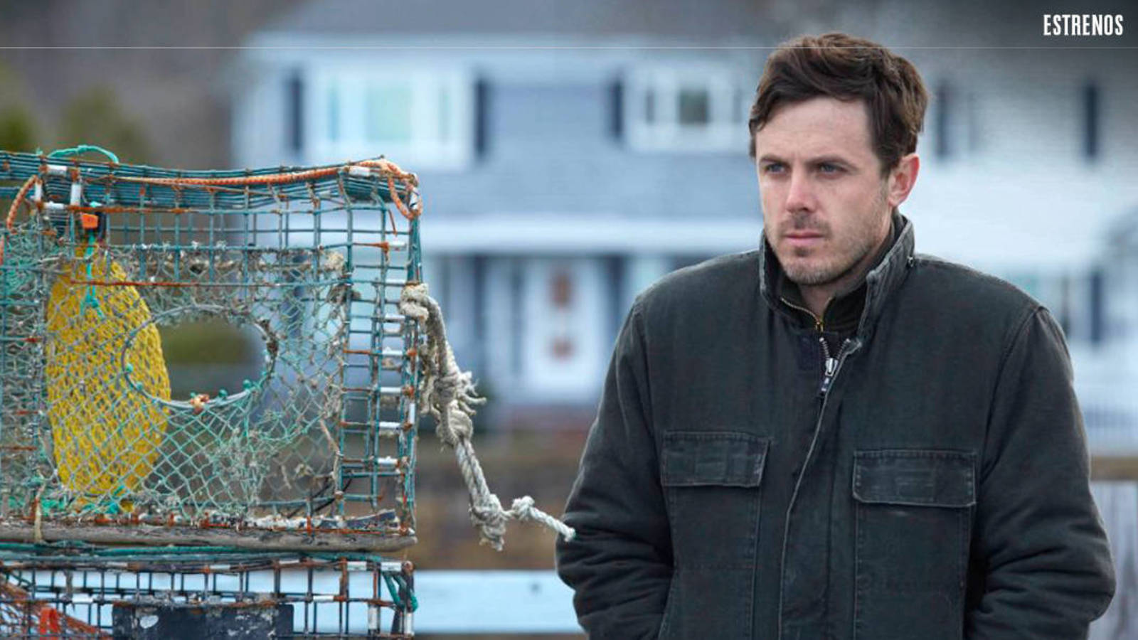 Casey Affleck, nominado a mejor actor en los Óscar, en su papel de Lee Chandler.