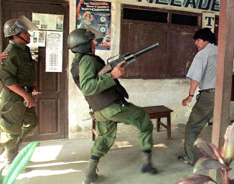 El desteñido verde olivo boliviano
