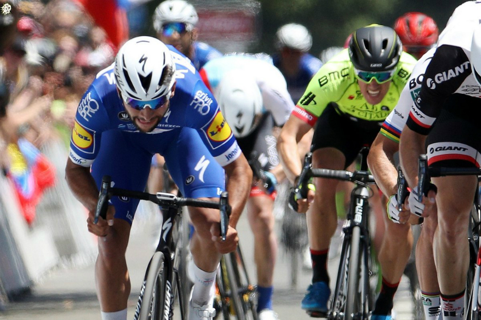 Fernando Gaviria llegó segundo en la penúltima etapa de la Vuelta a Suiza