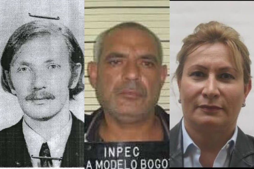 Enrico Ballardini, Sabag Moshe y Giselle Jaller, los tres extranjeros más buscados por Colombia.  / Tomadas de Interpol