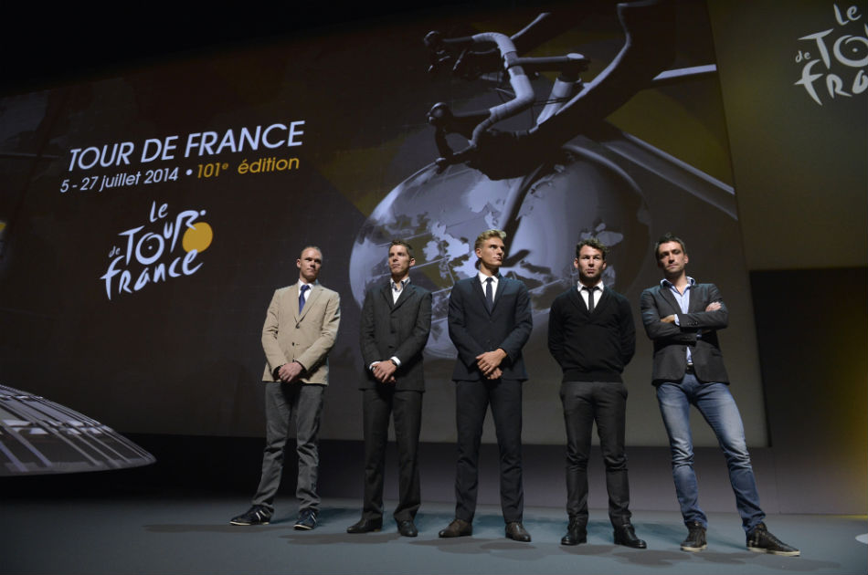 Presentación oficial del Tour de Francia 2014 que iniciará el 5 de julio en Inglaterra y finalizará el 27 del mismo mes en París