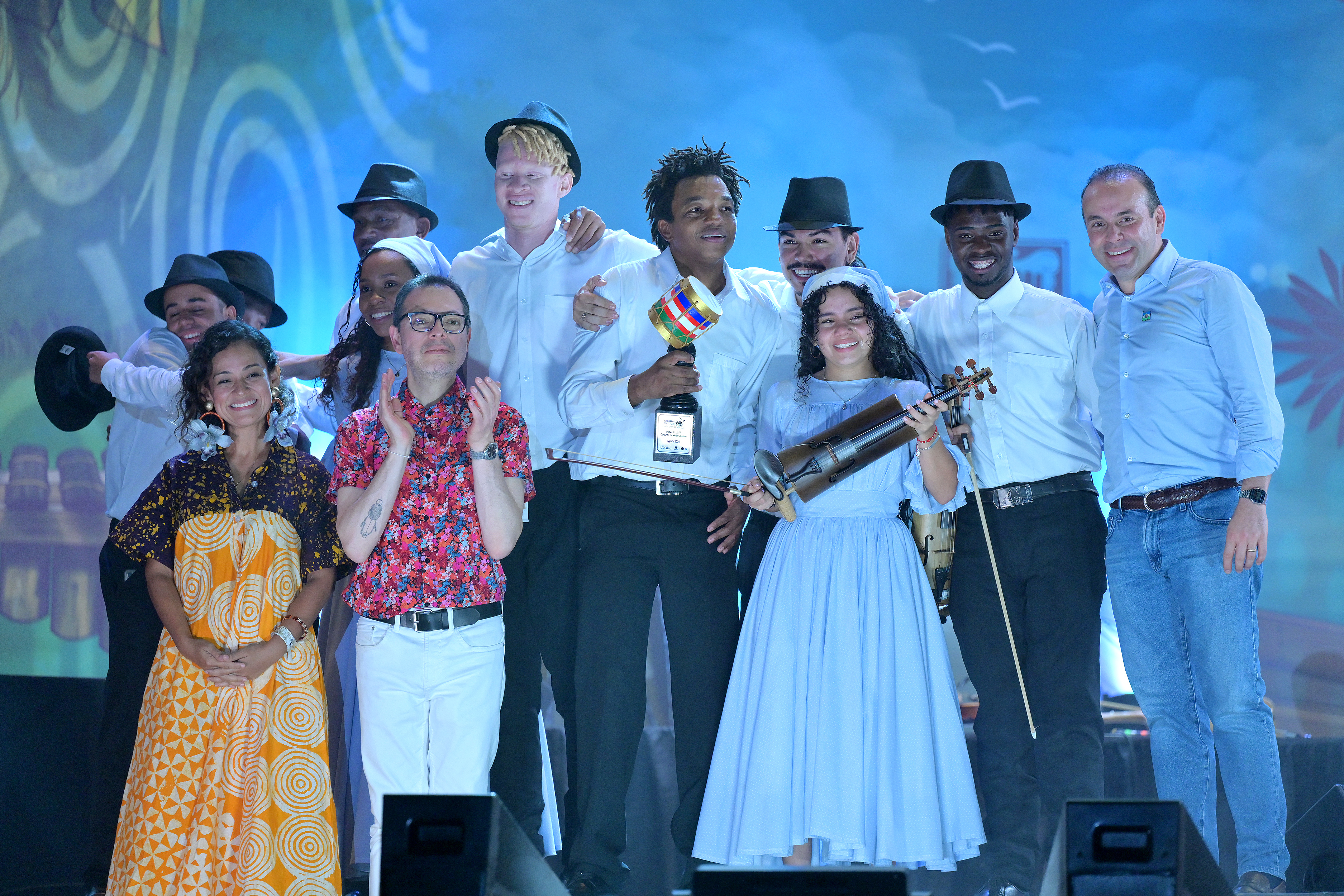 Ganadores de la modalidad Violín Caucano.
