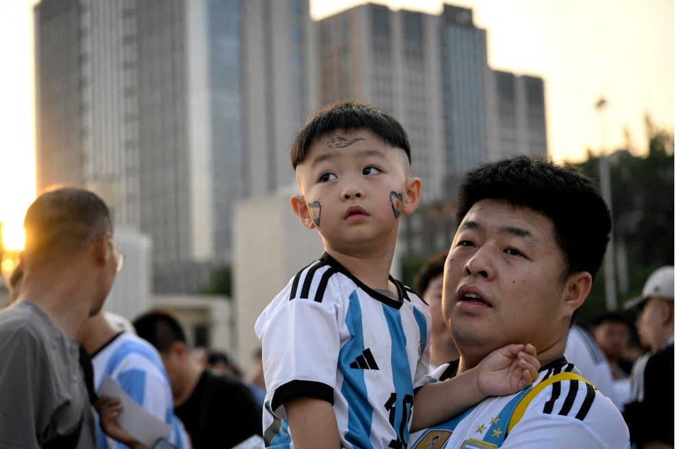 Messi en China.