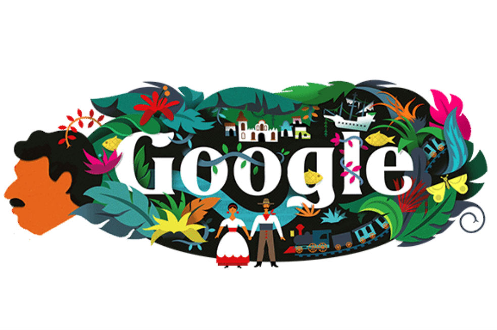 Con un ‘doodle’ por su natalicio, Google rinde homenaje a Gabriel García Márquez