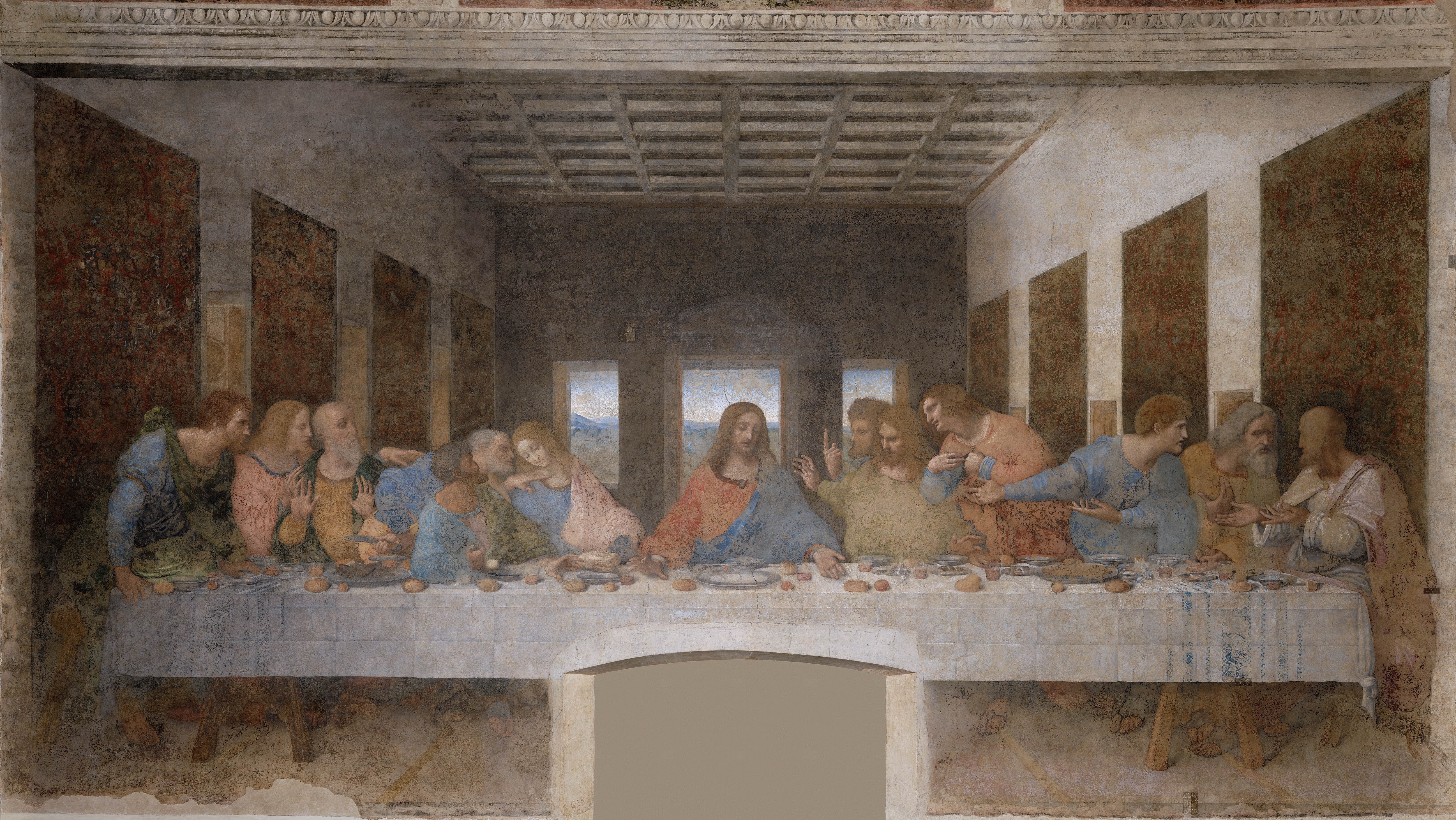 "La última cena", de Leonardo Da Vinci, atravesó un proceso de restauración que duró aproximadamente 22 años.