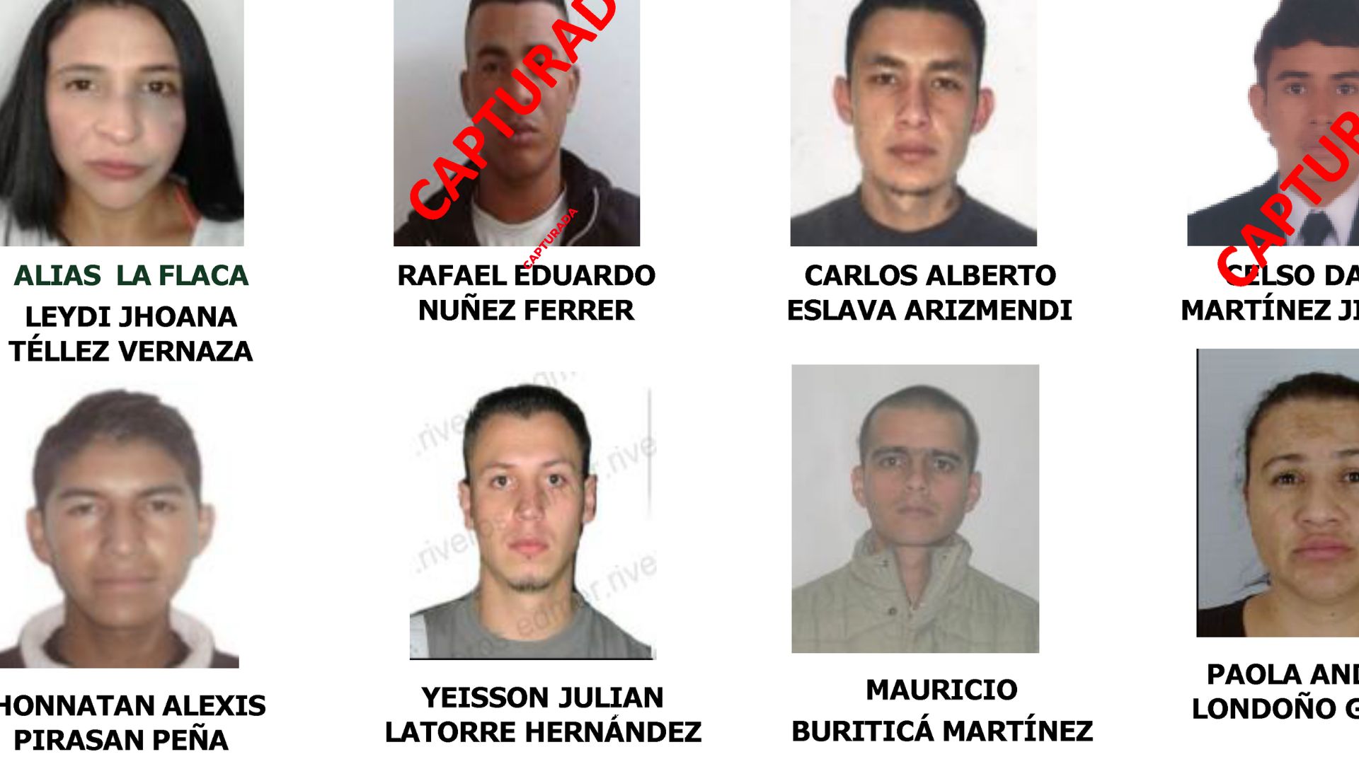 Los más buscados por homicidio en Bogotá: recompensa de hasta 50 millones